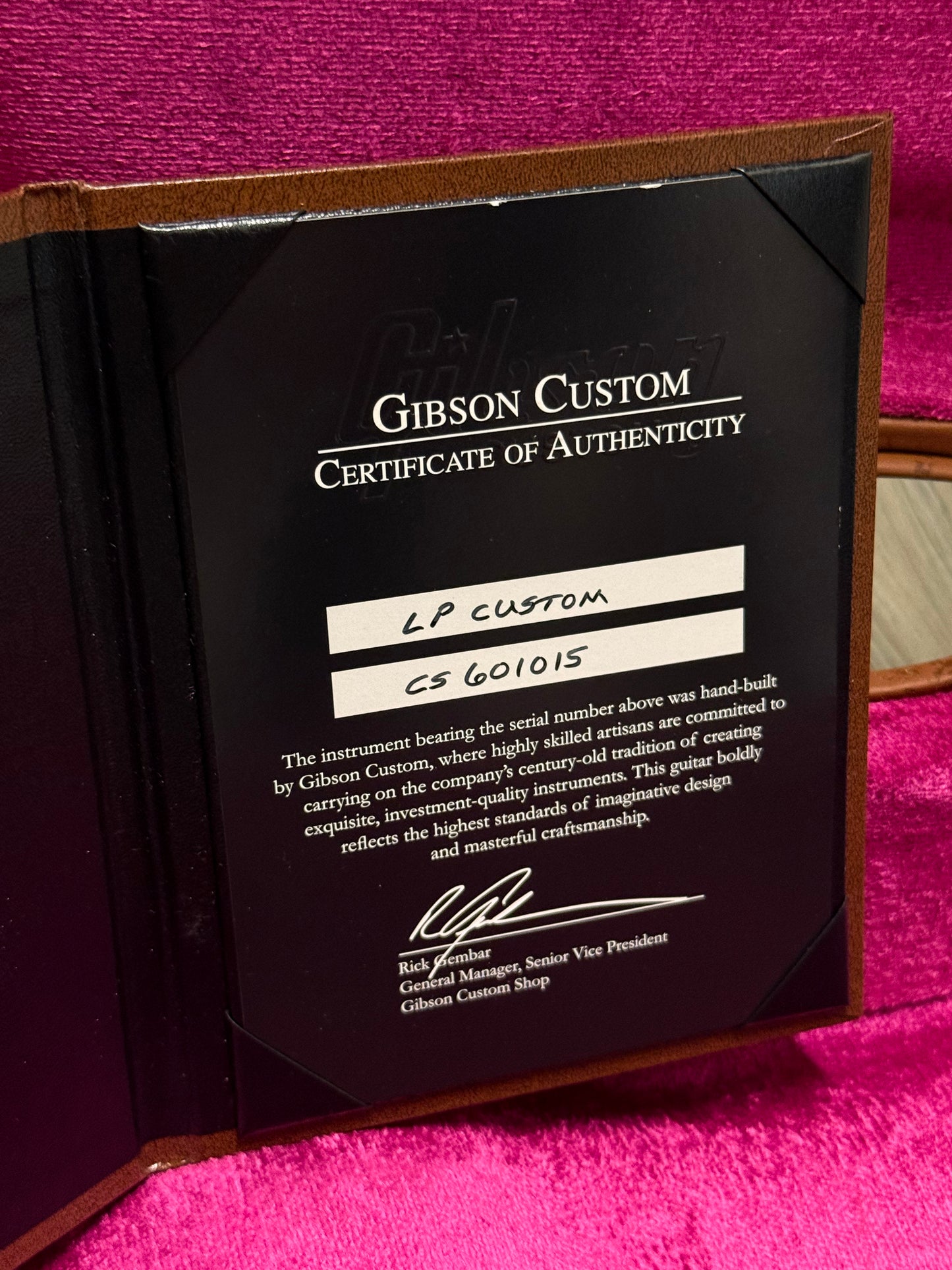 Gibson Custom Shop Les Paul Custom | Wine Red