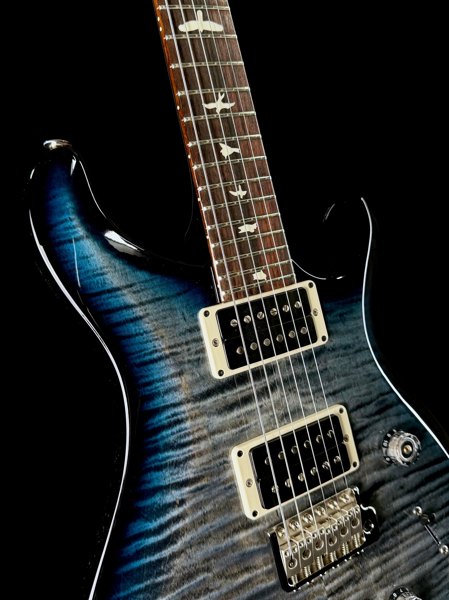 PRS S2 Custom 24 | Faded Gray Black Blue Burst