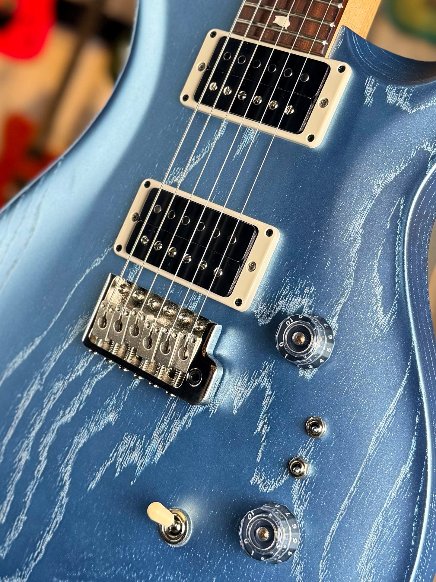 PRS CE 24-08 Swamp Ash Limited Edition | Frost Blue Metallic