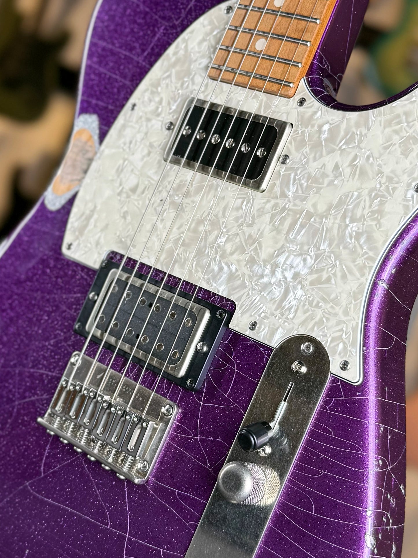 Tom Anderson T Classic | Big Sparkle Purple In-Distress Level 2