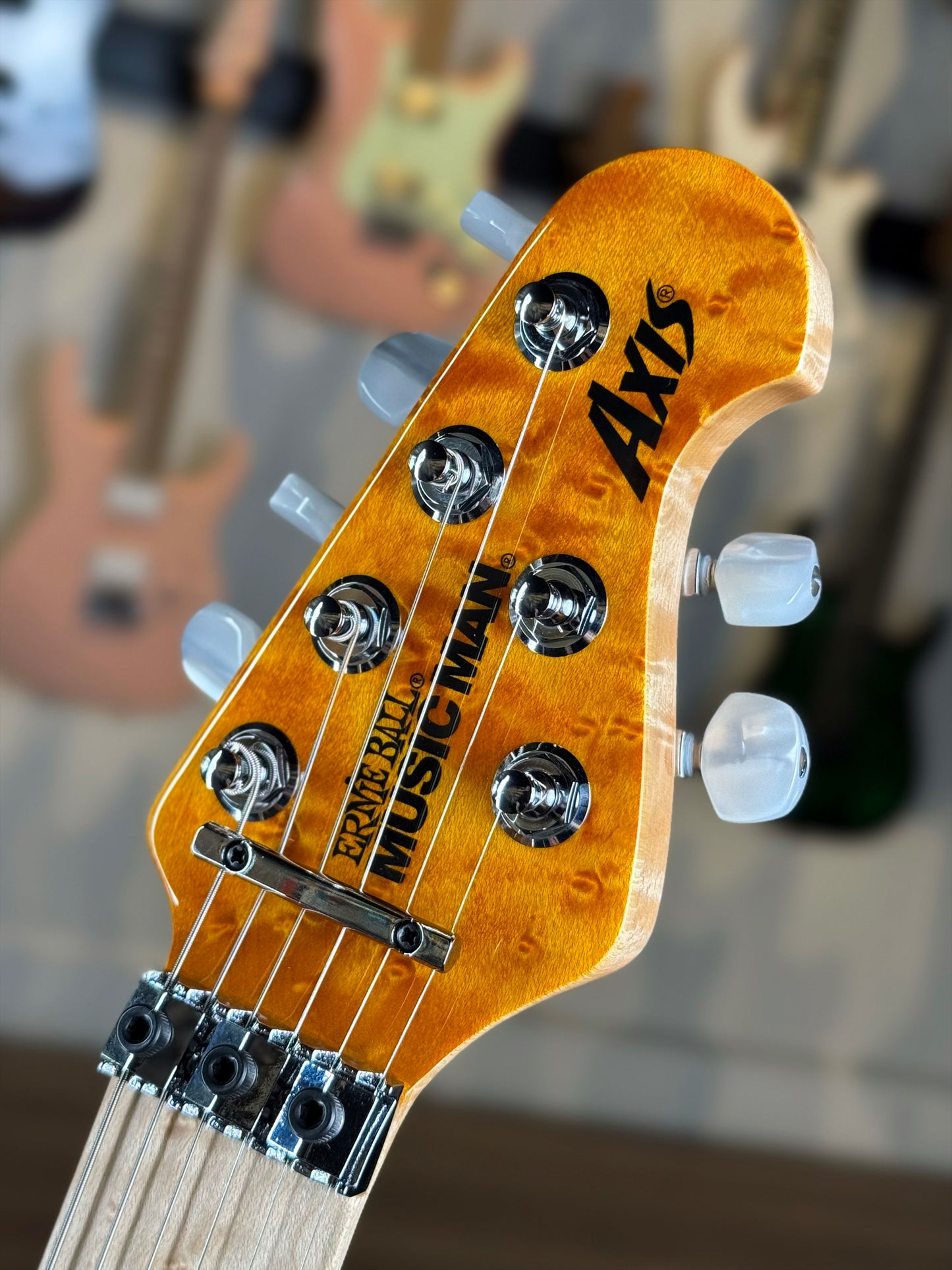 Ernie Ball Music Man 30th Anniversary Axis Limited Edition | Translucent Gold Quilt (1 of 120)