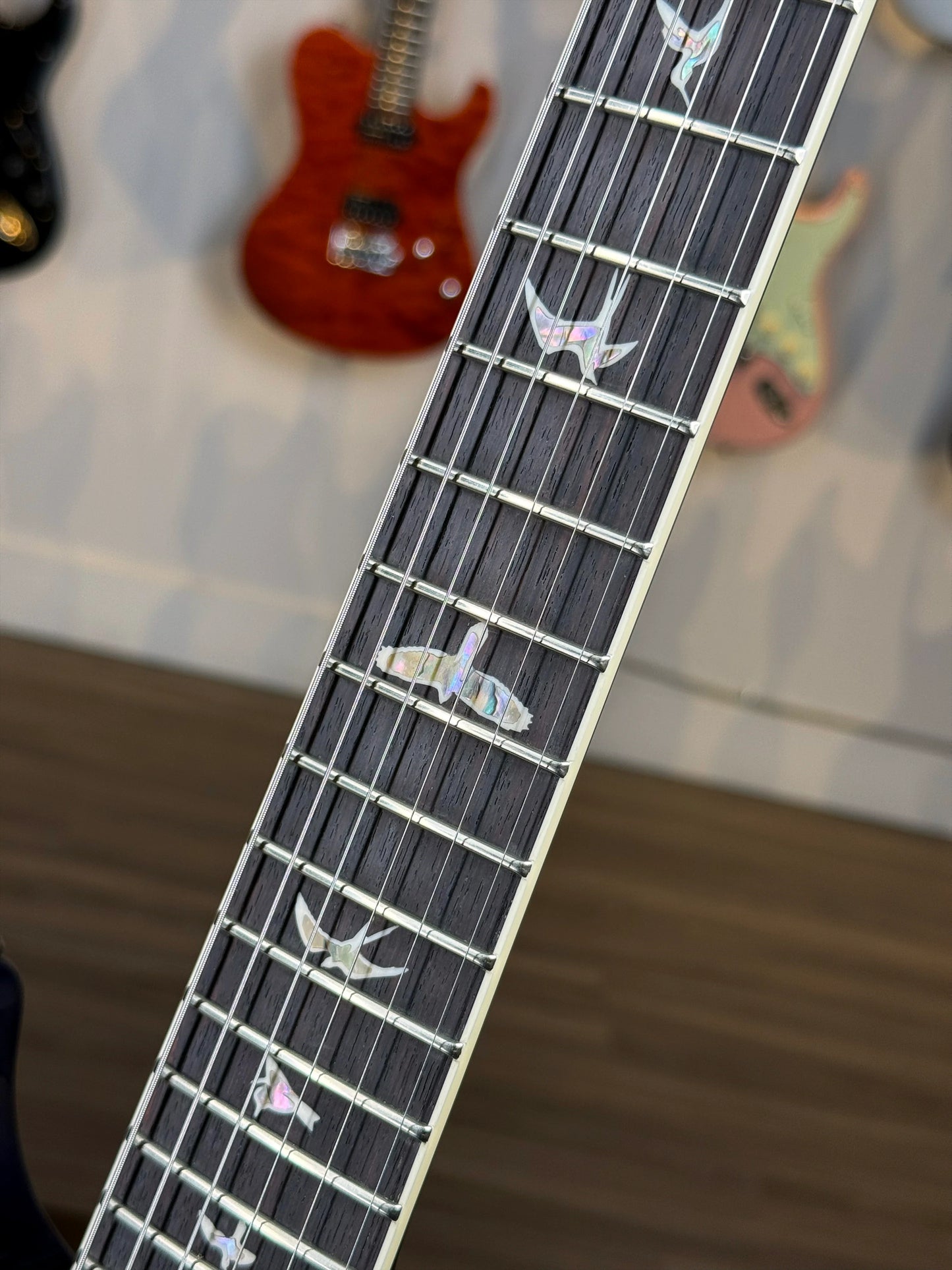PRS Santana Retro Sprayer's Choice | Charcoal Blue Top/Deep Blue Back