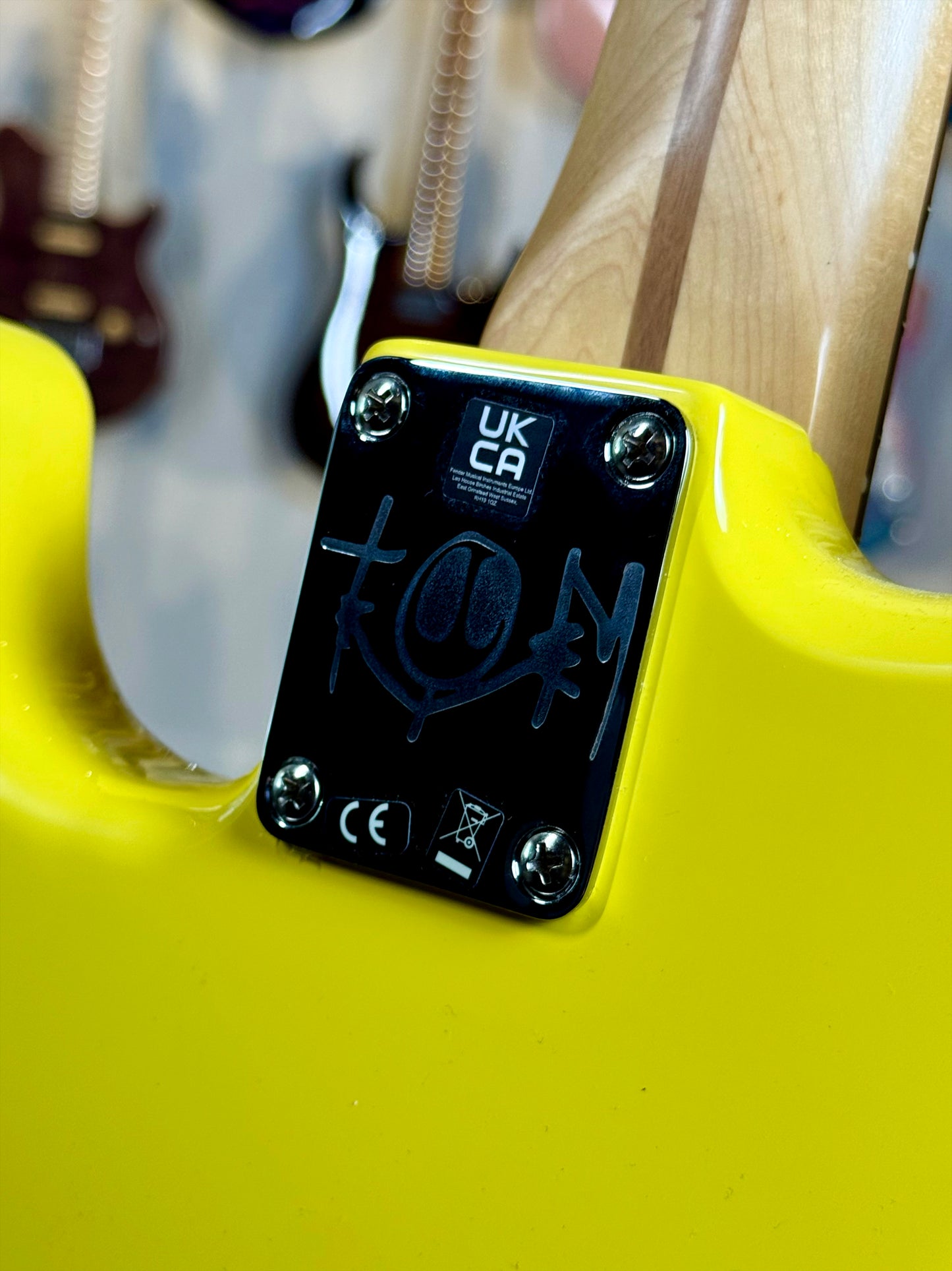 Fender Limited Edition Tom DeLonge Stratocaster | Graffiti Yellow