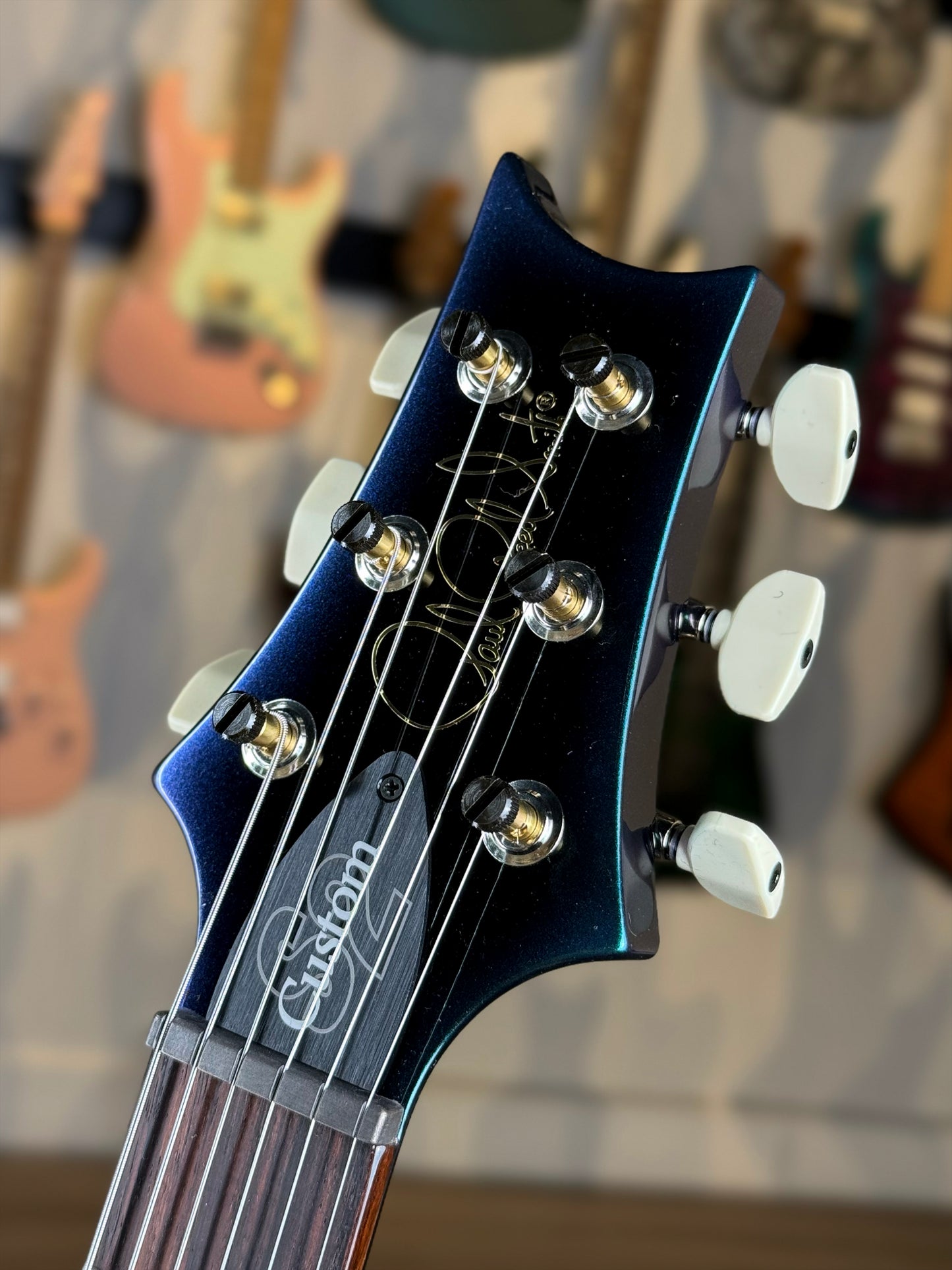 PRS S2 Custom 24-08 Sprayer's Choice | Green to Purple Teardrop Burst Colorshift