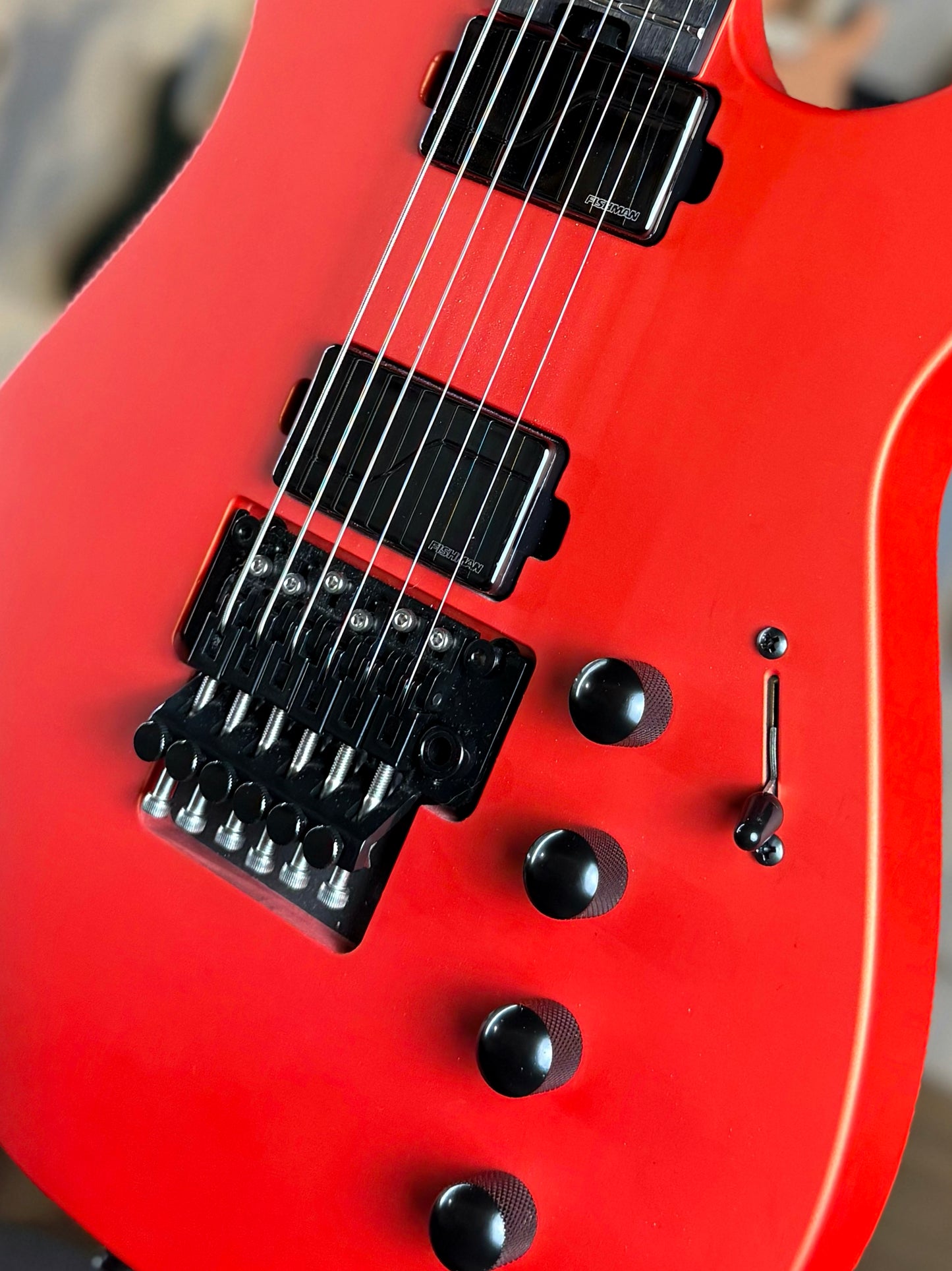 Jackson American Series Soloist SL2MG | Satin Lambo Orange w/ Fishman Fluence Moderns