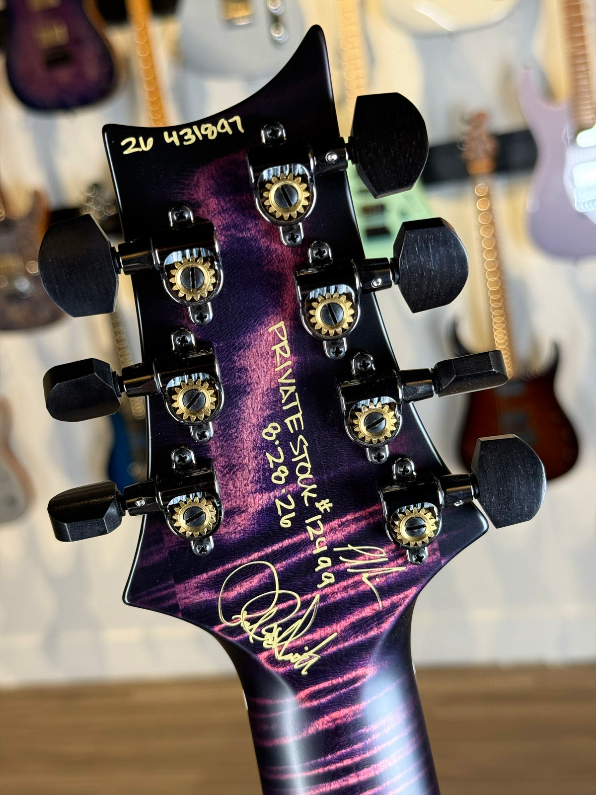 PRS Private Stock Custom 24 7 String | Ultraviolet Smokeburst