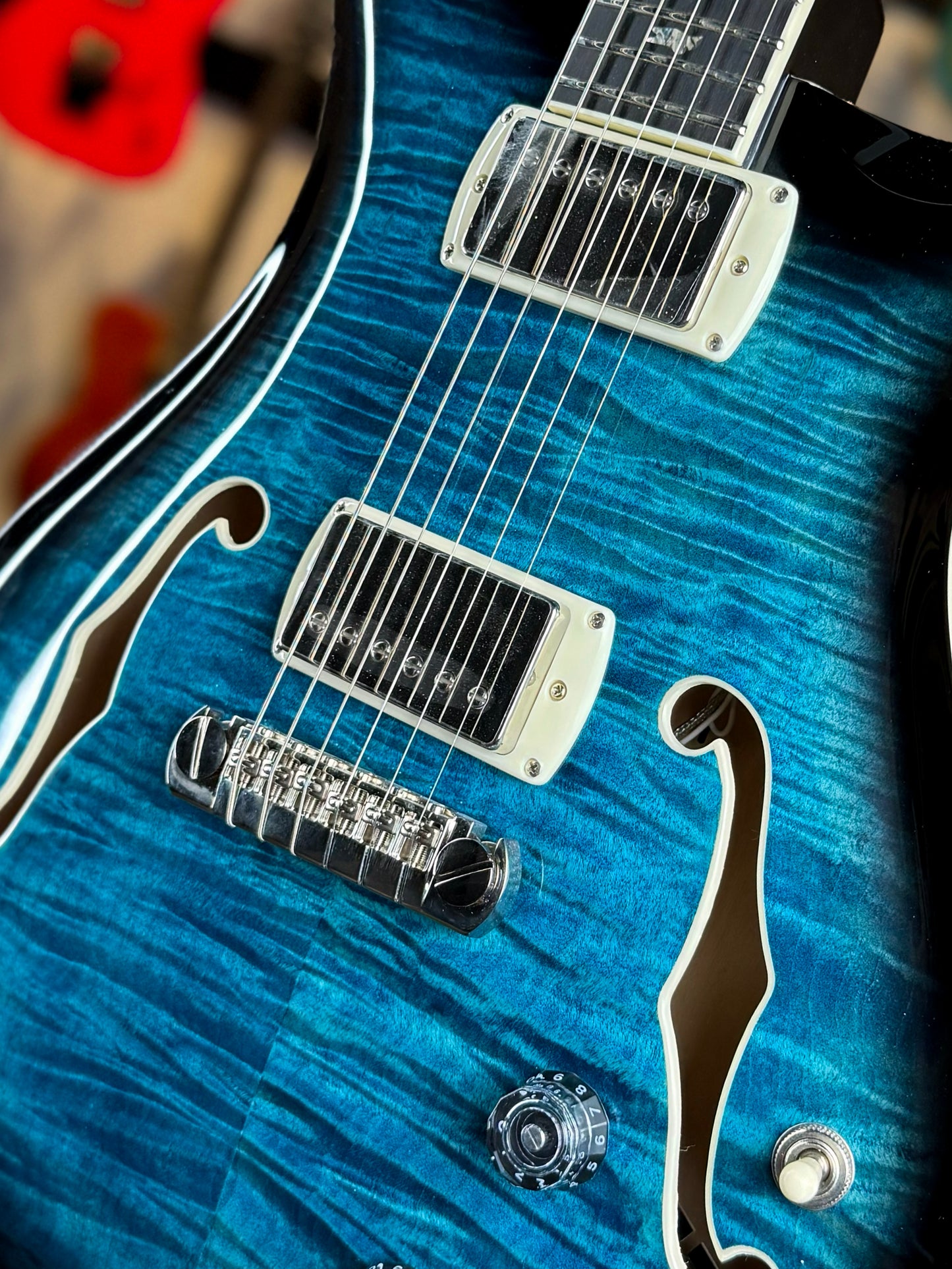 PRS SE Hollowbody II Piezo | Peacock Blue