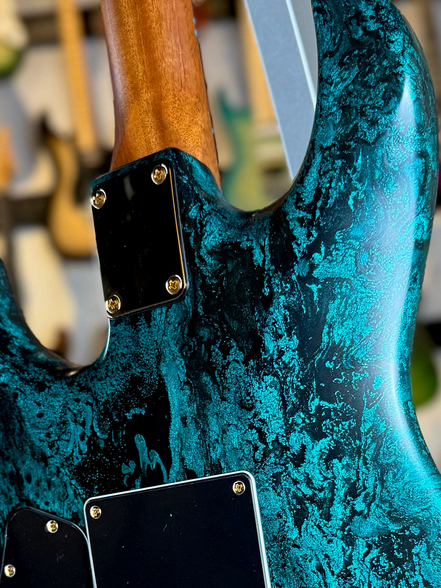 James Tyler Guitars Studio Elite HD | Turquoise Schmear with Black Tint