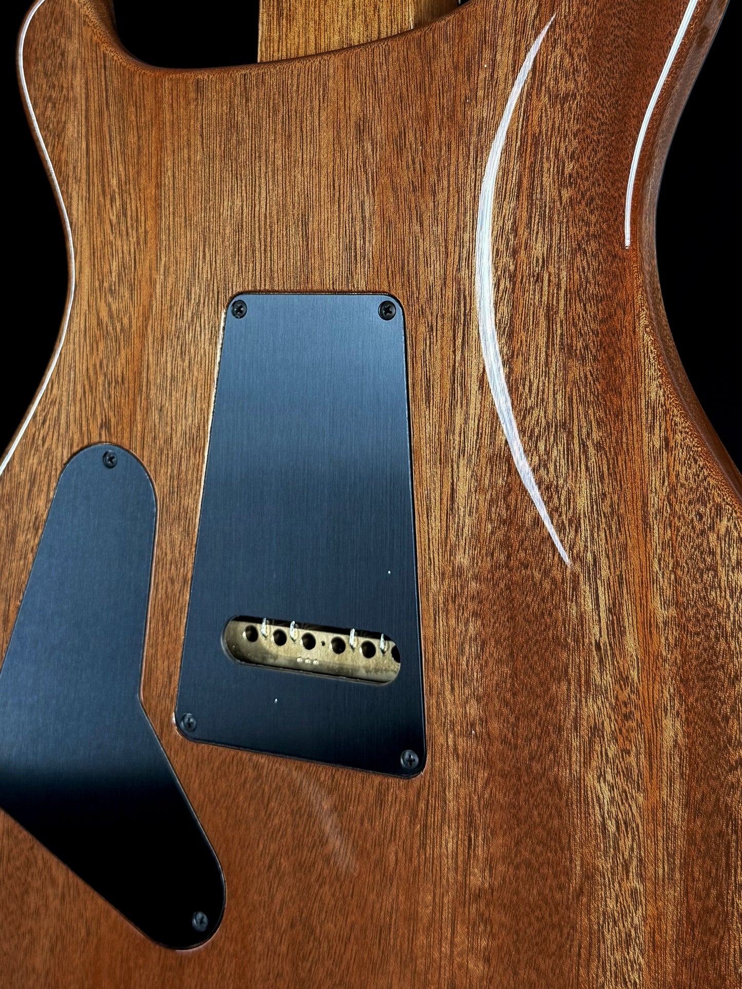 PRS Custom 24 "10 Top" Wood Library Quilt | Charcoal Purple Smokeburst Natural Back