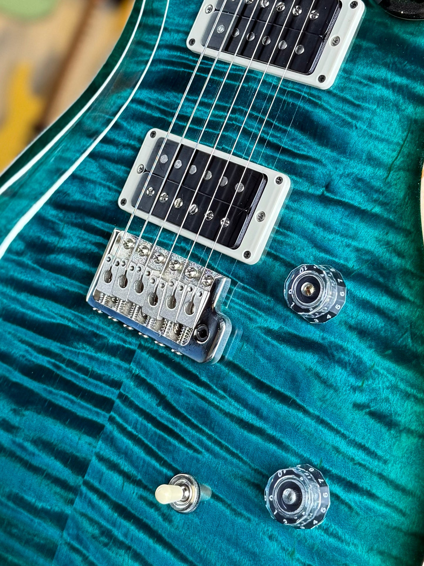 PRS CE 24 | Custom Color Trans Blue Green Burst (Hand Selected Top)