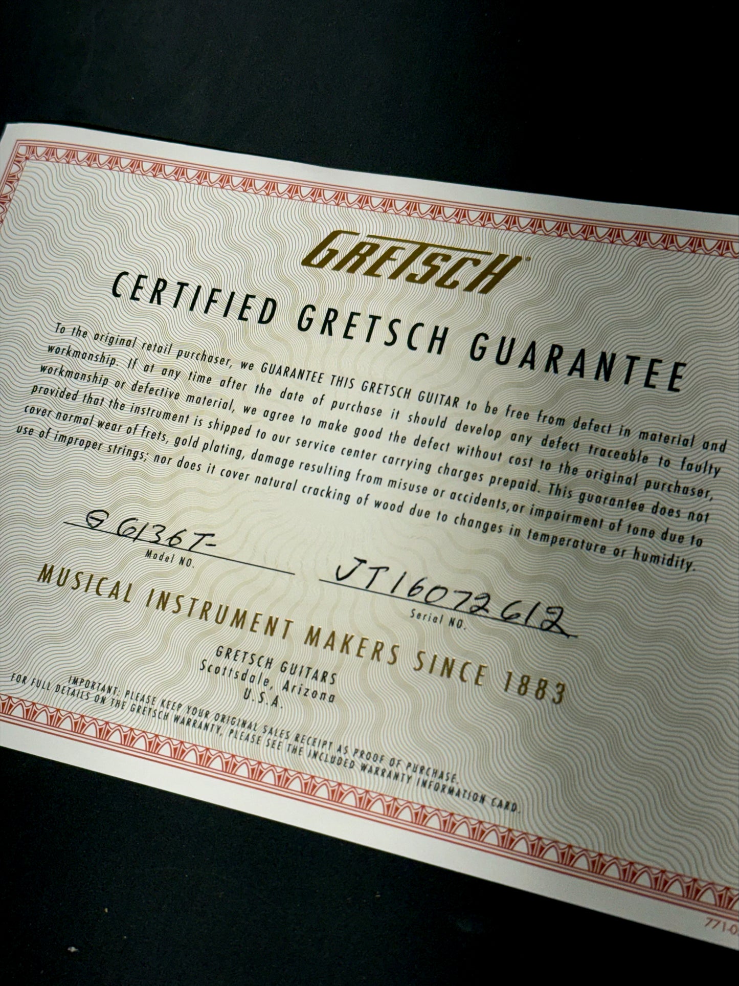 Gretsch G6136T-DCHFL-LTD16 Limited Edition "The Falcon" | Dark Cherry