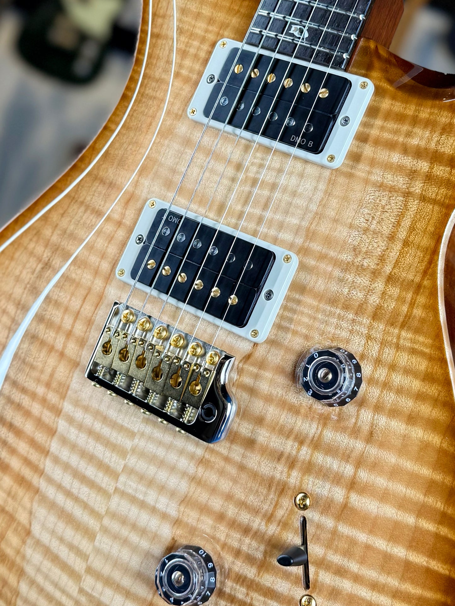 PRS Custom 24 "10-Top" | Natural Honey Burst (Hand-Picked Top)