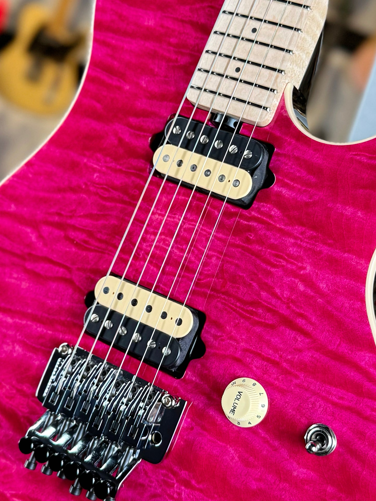 Ernie Ball Music Man 30th Anniversary Axis Limited Edition | Translucent Pink Quilt (#50 of 100)