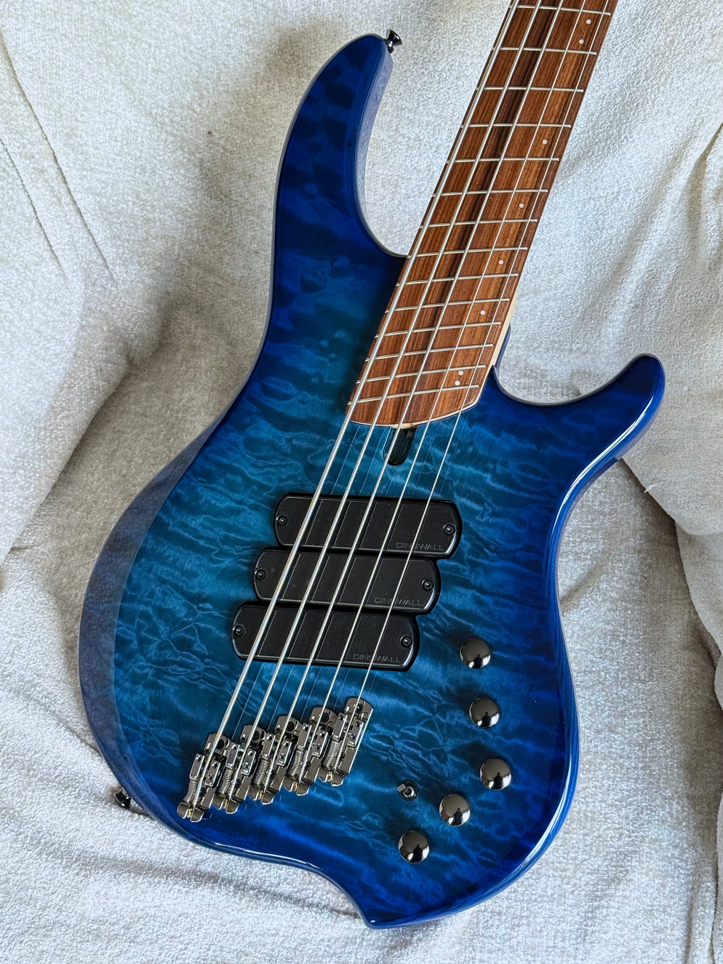 Dingwall Guitars Combustion C3 5 String | Indigoburst Quilt