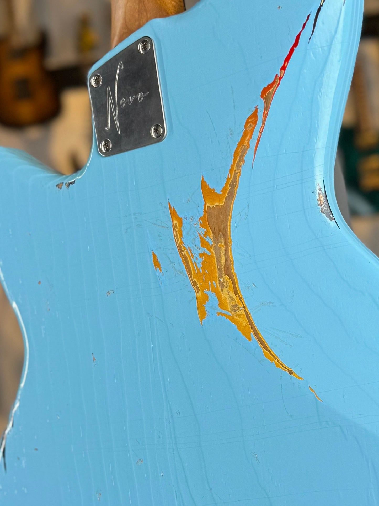 Novo Guitars Serus J NAMM 2026 Dealer Limited Edition | Daphne Blue over '64 3-Tone Burst