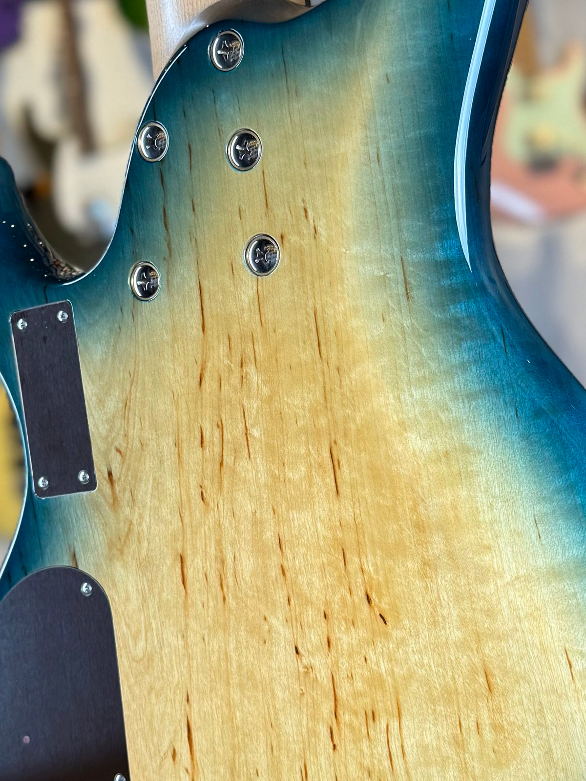 Fibenare Guitars Custom Shop Globe 5 String Bass | Tortoise Blue Gloss