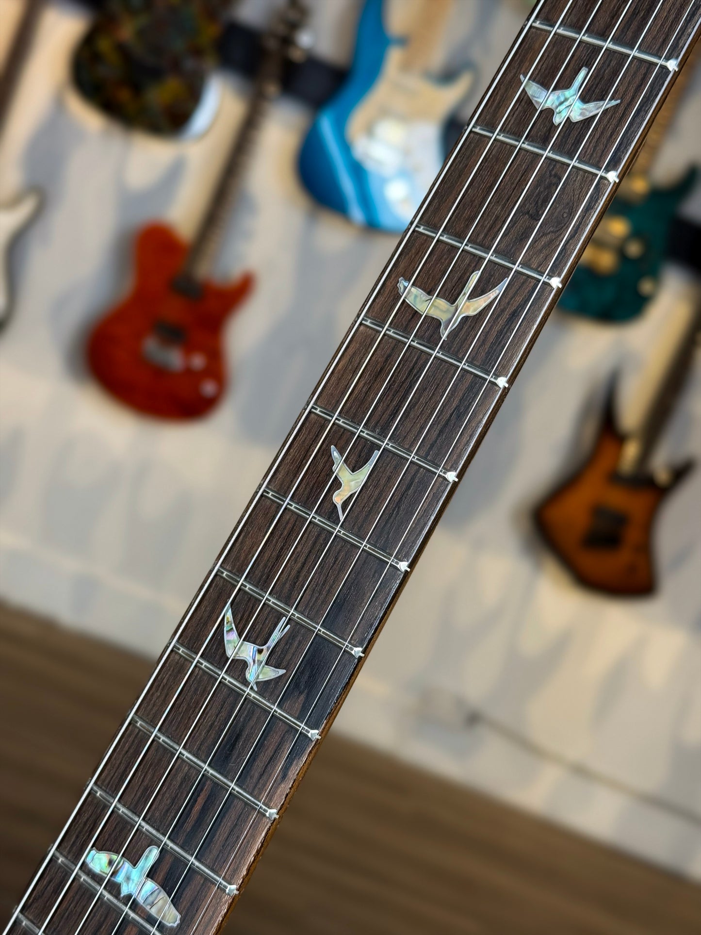 PRS Custom 24 Sprayer's Choice | Gunmetal Grey Holoflake Sparkle/Natural Back