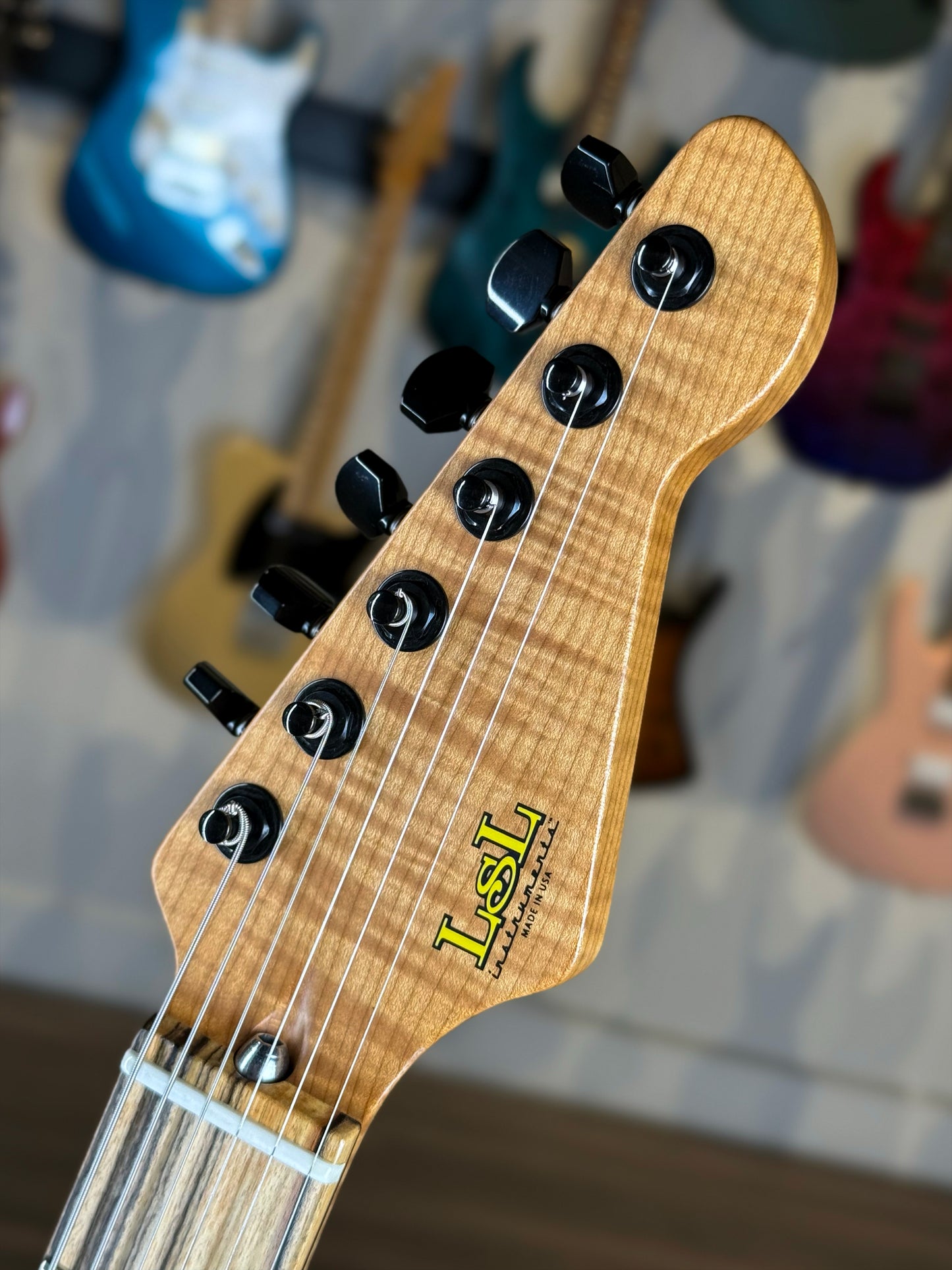 LSL Instruments Saticoy 24 DX HH  | Spalted Maple Charcoal Burst Satin