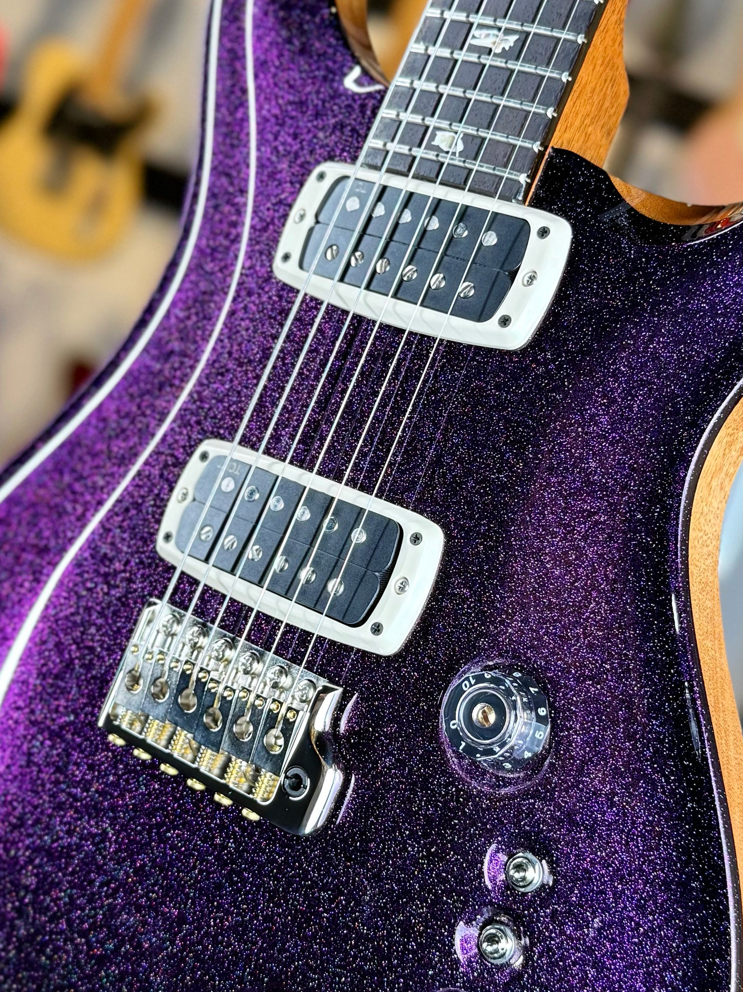 PRS Custom 24-08 Sprayer's Choice | Purple Sparkle/Natural Back