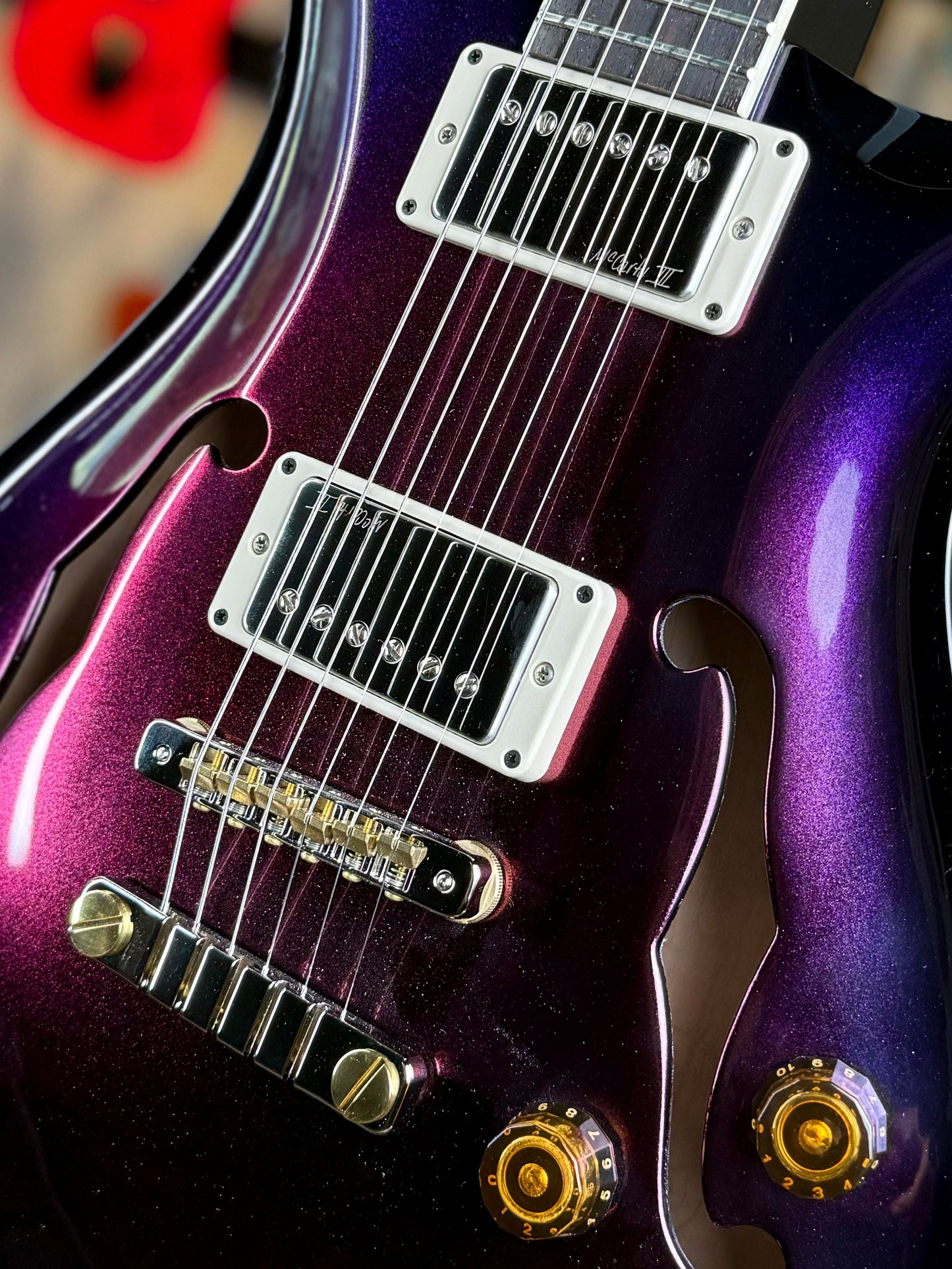 PRS McCarty 594 Hollowbody II Sprayer's Choice | Purple Metallic Colorshift Sparkle