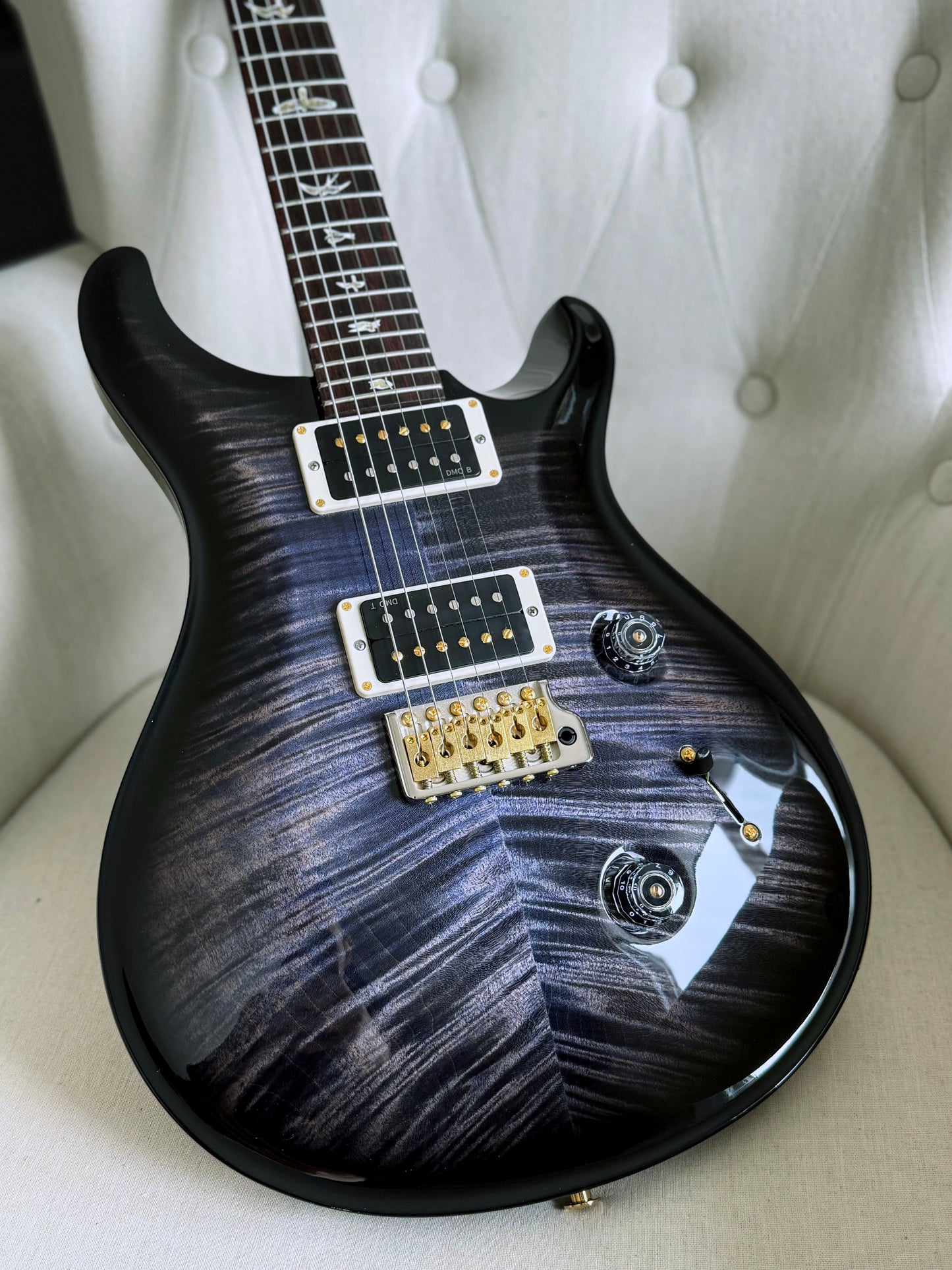 PRS Custom 24 "10" Top | Purple Mist Wraparound Smokeburst