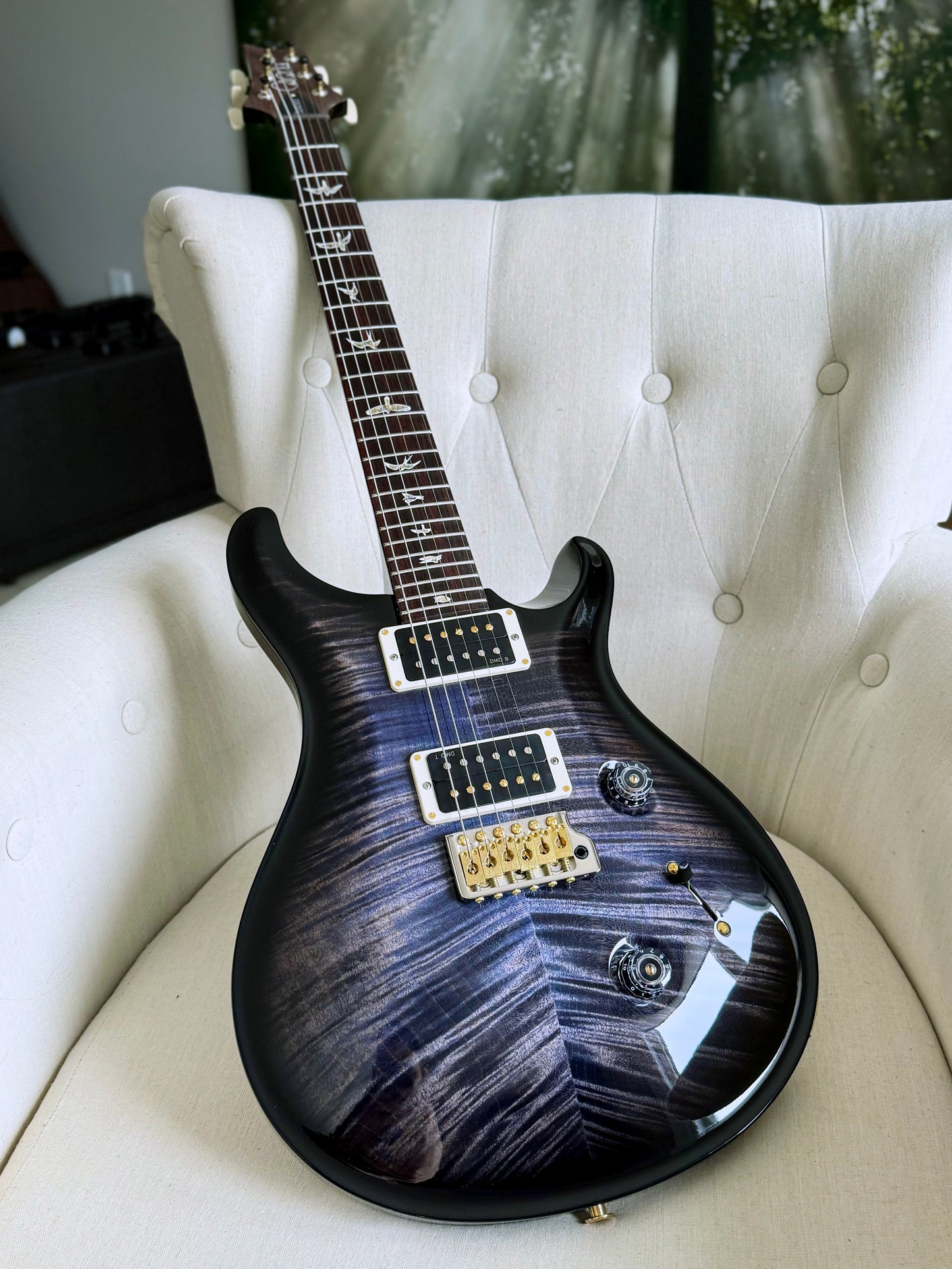 PRS Custom 24 "10" Top | Purple Mist Wraparound Smokeburst