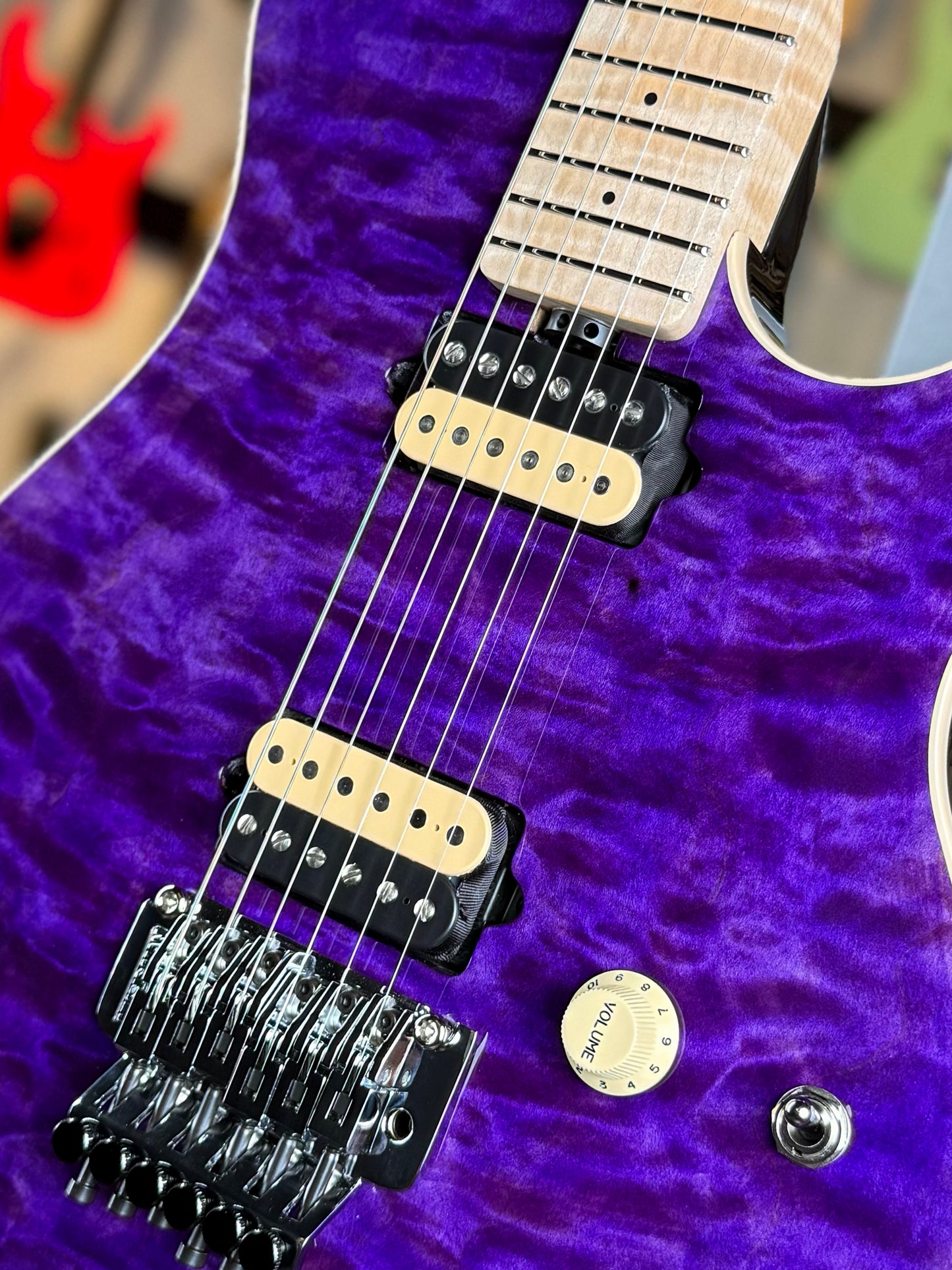 Ernie Ball Music Man 30th Anniversary Axis Limited Edition | Translucent Purple Quilt (#34 of 100)