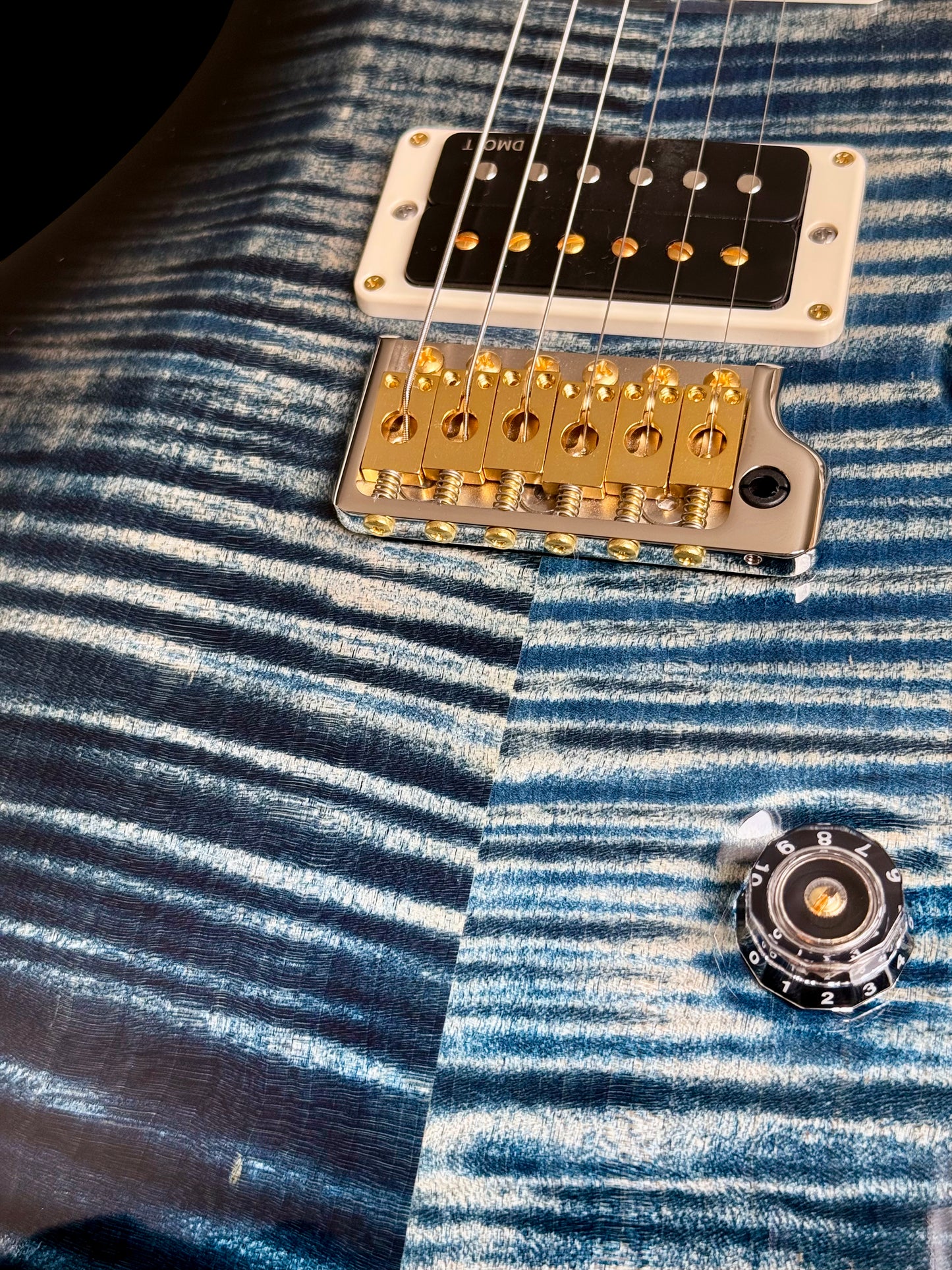 PRS Custom 24 "10" Top | Faded Whale Blue Wraparound Smokeburst