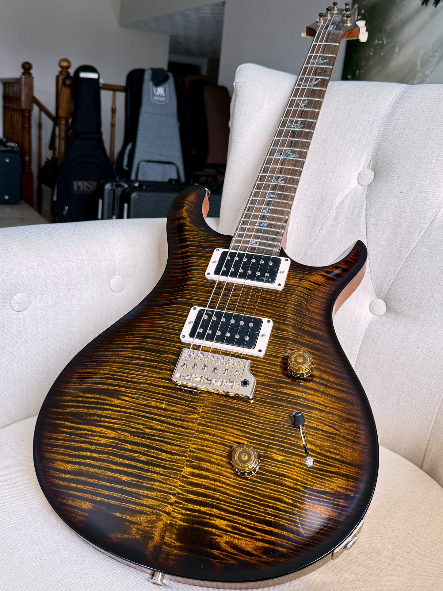 PRS Custom 24 40th Anniversary Limited Edition | Tiger Eye Micro Wraparound Burst