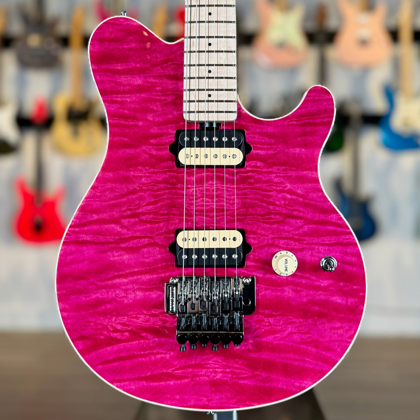 Ernie Ball Music Man 30th Anniversary Axis Limited Edition | Translucent Pink Quilt (#50 of 100)
