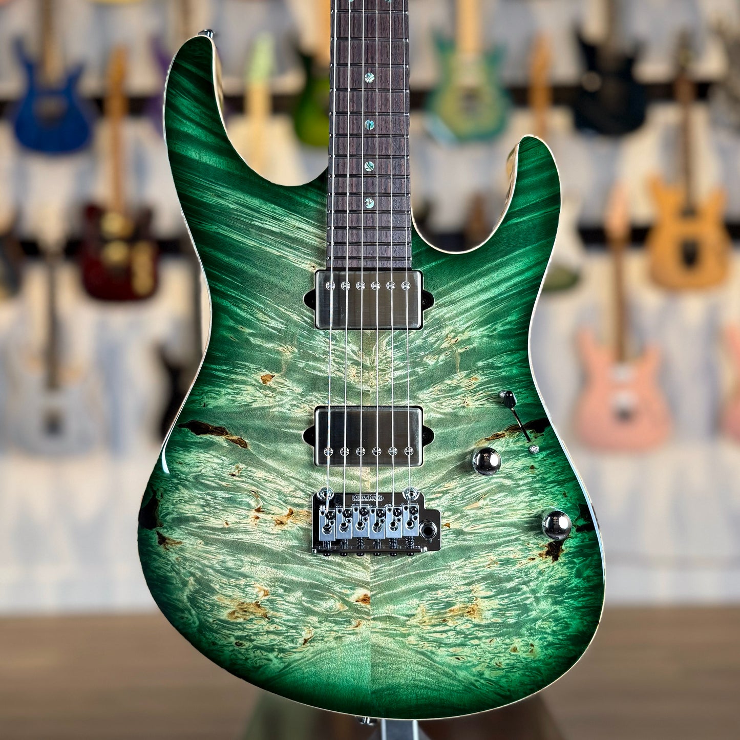 Suhr Modern Custom | Faded Trans Green Burst