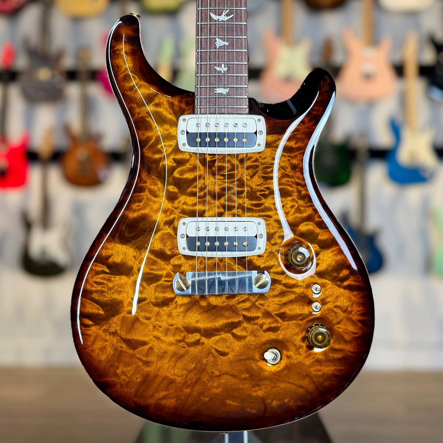 PRS Paul's Guitar "10 Top/One-Piece Top" Brazilian Rosewood | Black Gold Burst (Pre-Owned)