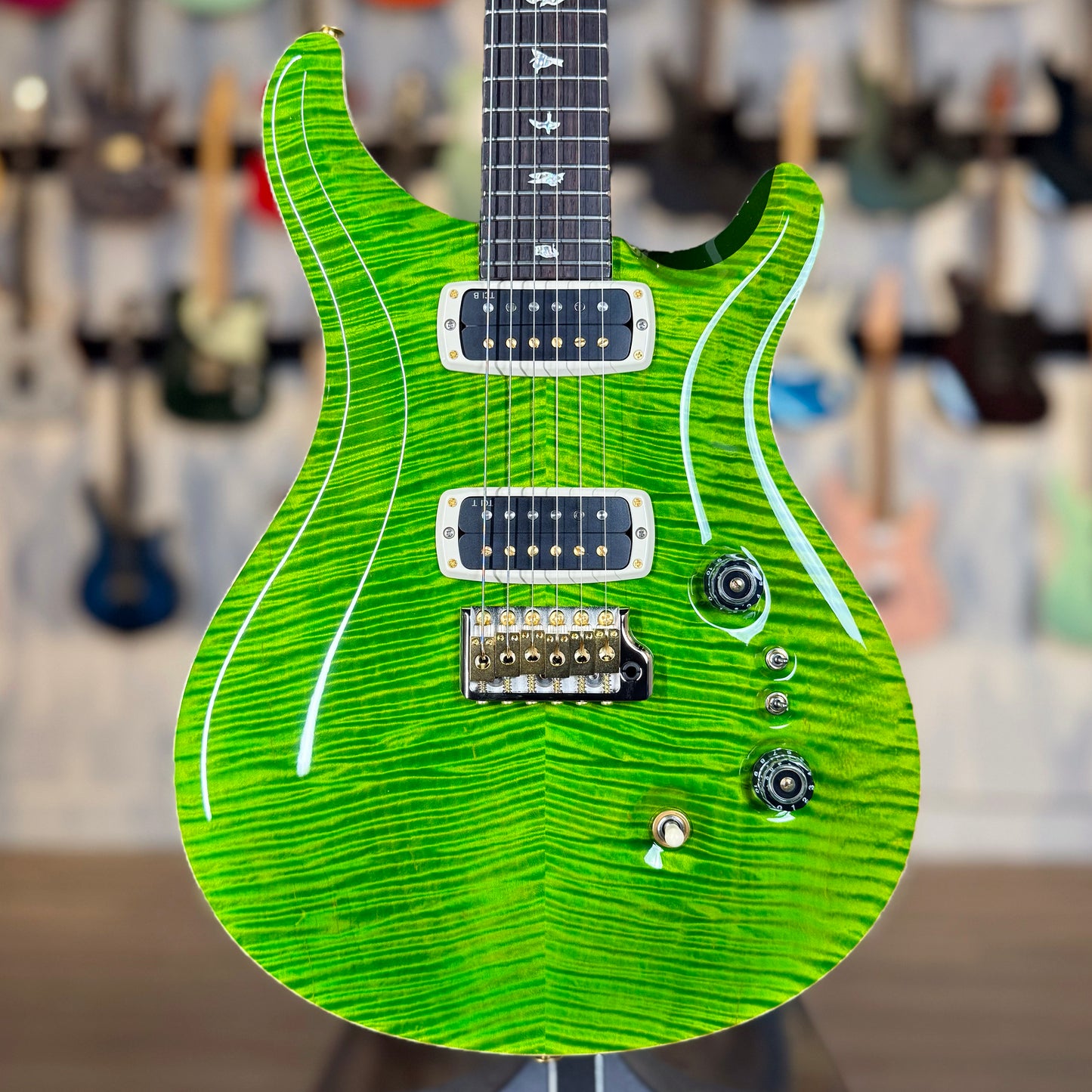 PRS Custom 24-08 Sprayer's Choice | Electric Lime