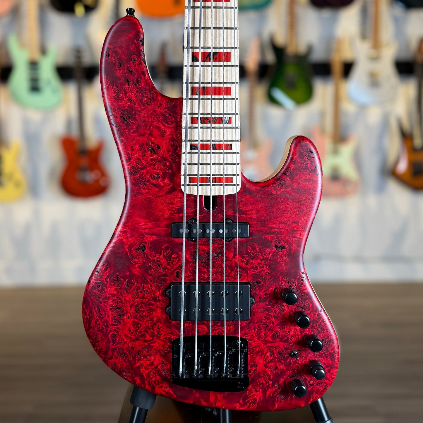 Mayones Jabba Custom 5 | Antique Red Raw