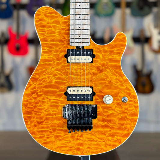Ernie Ball Music Man 30th Anniversary Axis Limited Edition | Translucent Gold Quilt (1 of 120)