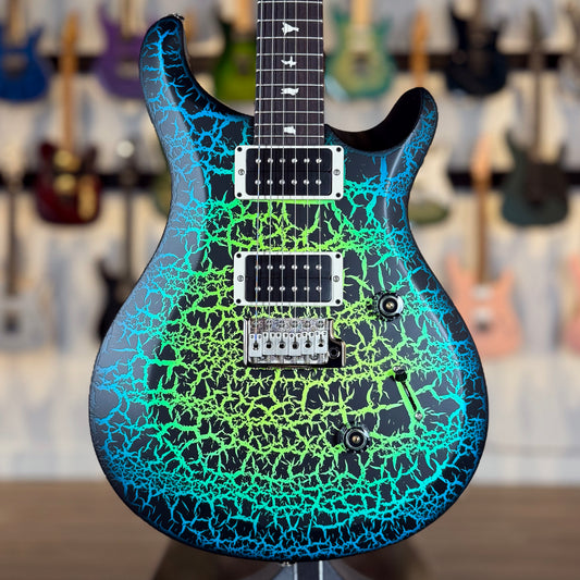 PRS S2 Custom 24 Sprayer's Choice | Neon Green/Blue Crackle Burst