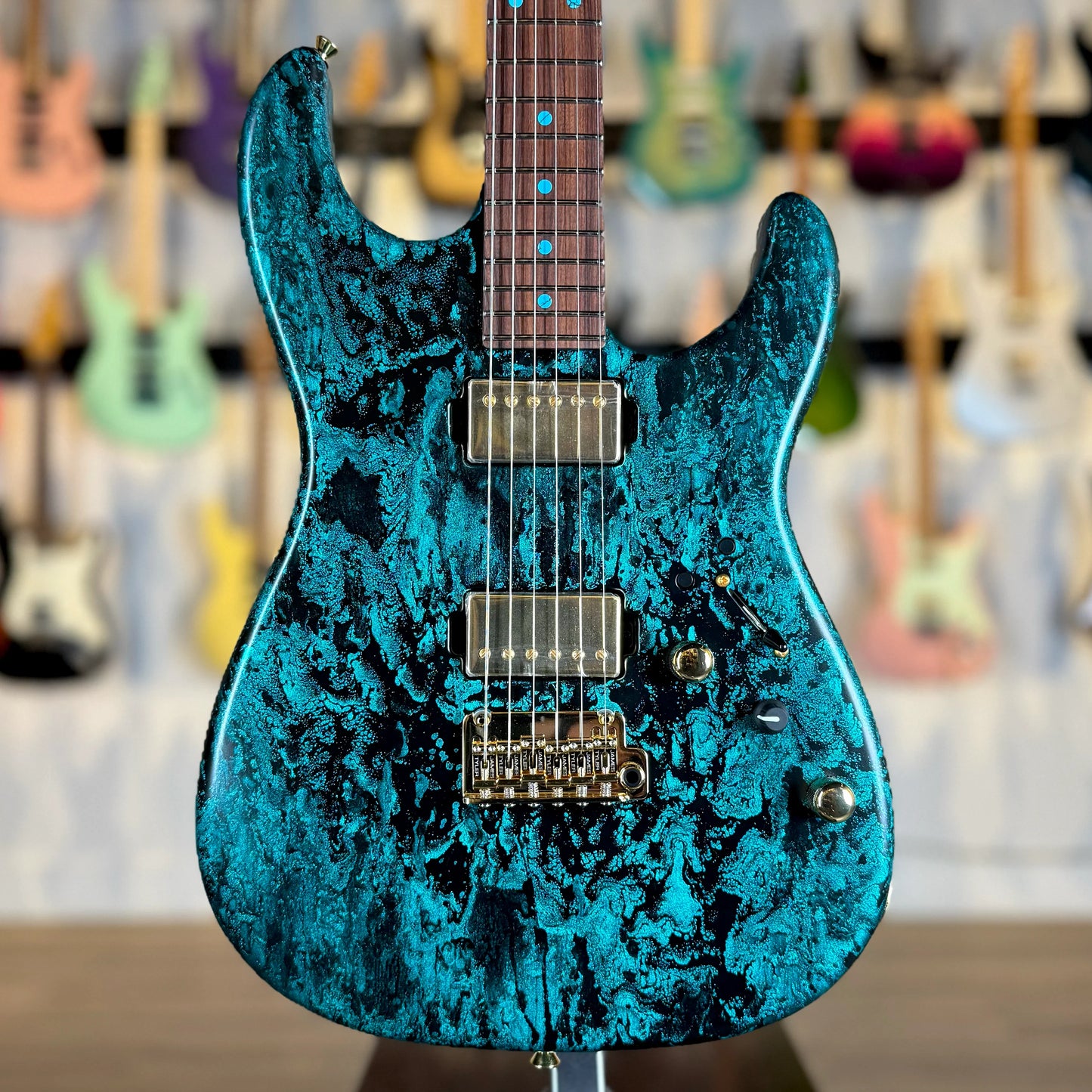 James Tyler Guitars Studio Elite HD | Turquoise Schmear with Black Tint