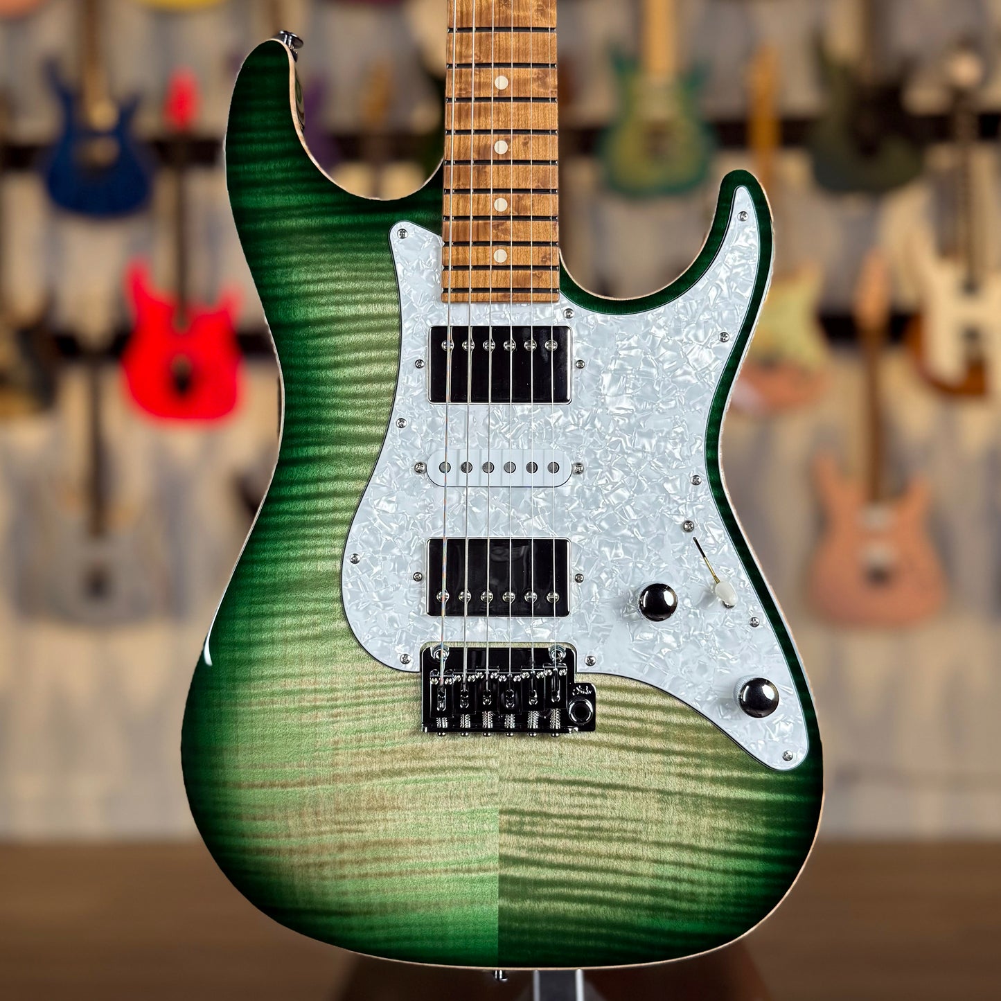 Suhr Standard Custom HSH | Faded Trans Green Burst