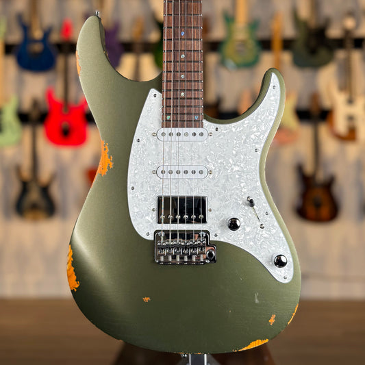 Mayones Aquila Aged V24 6 NAMM 2025 Limited Edition | Monolith Olive Green