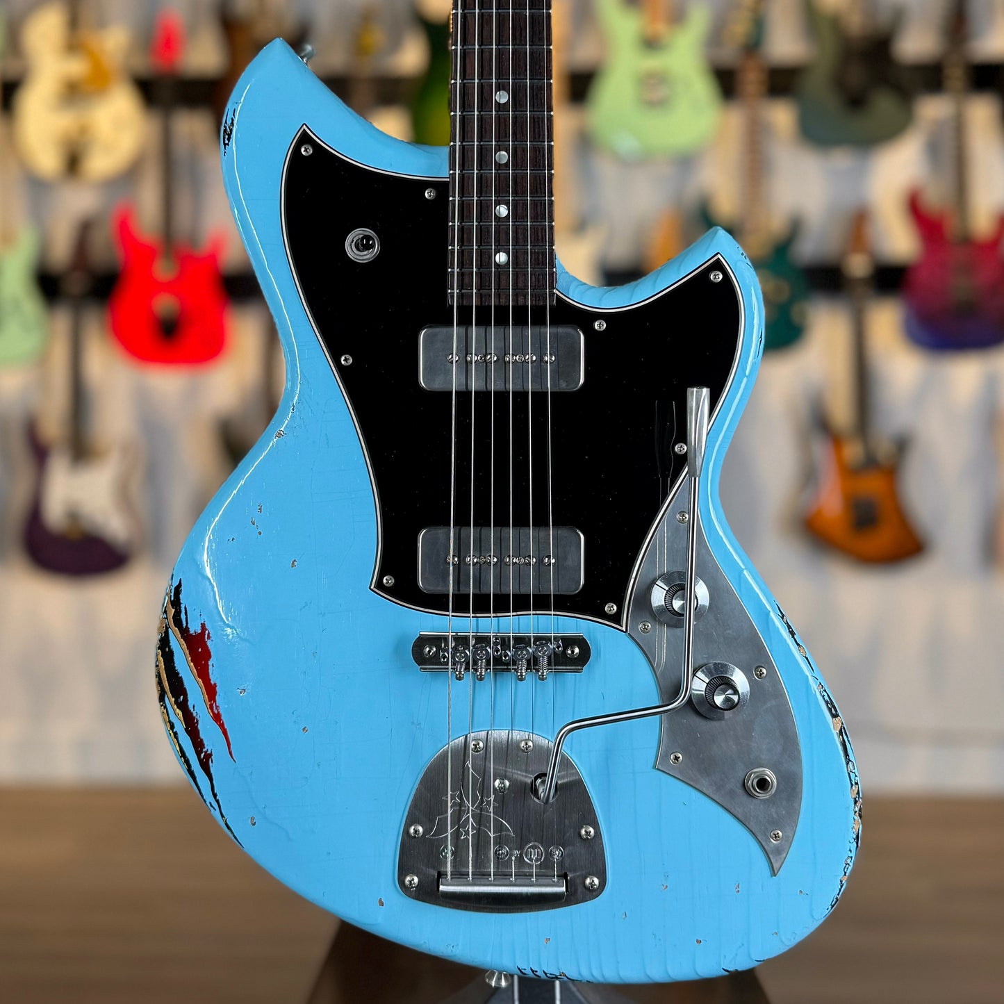 Novo Guitars Serus J NAMM 2026 Dealer Limited Edition | Daphne Blue over '64 3-Tone Burst
