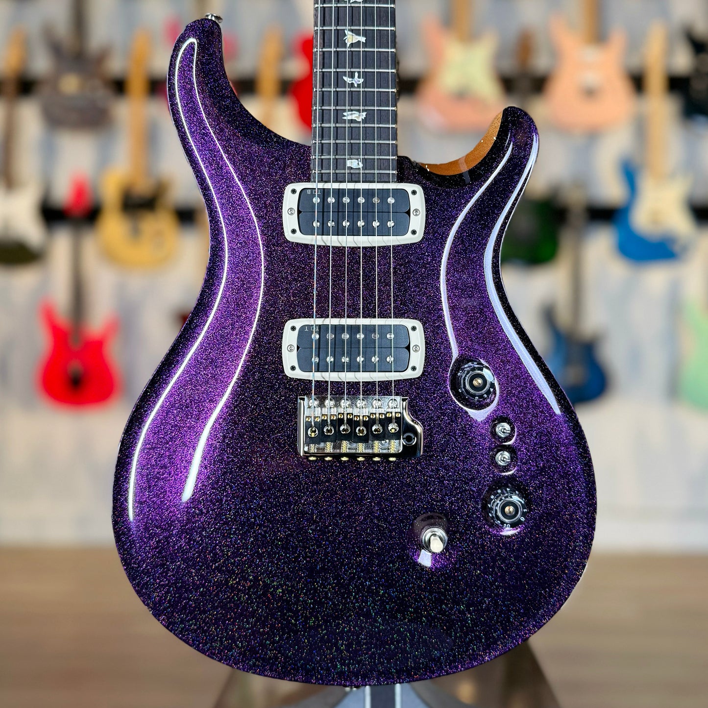PRS Custom 24-08 Sprayer's Choice | Purple Sparkle/Natural Back