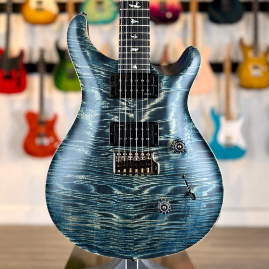 PRS 40th Anniversary Custom 24 Satin Limited Edition Sprayer's Choice | Trans Blue / Blueberry Satin