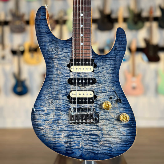 Suhr Guthrie Govan Signature Custom Modern | Faded Trans Whale Blue Burst (Pre-Owned)