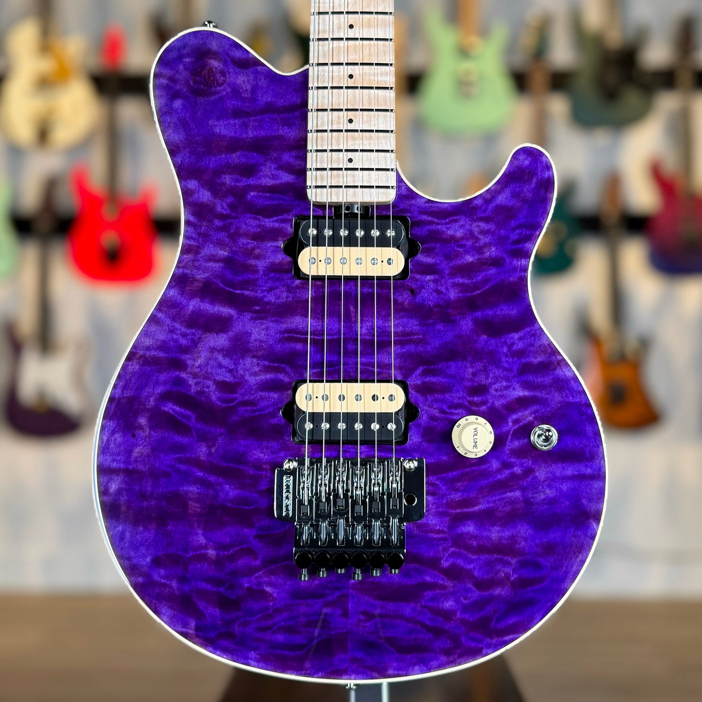 Ernie Ball Music Man 30th Anniversary Axis Limited Edition | Translucent Purple Quilt (#34 of 100)