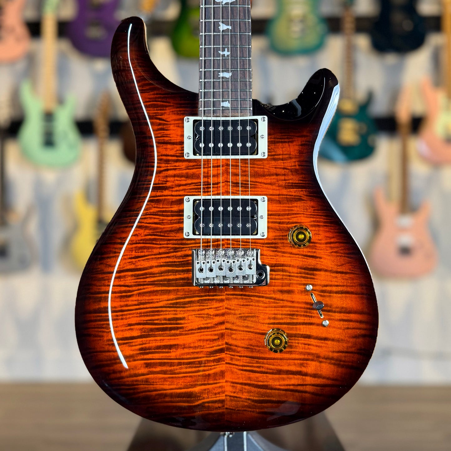 PRS SE Custom 24 | Orange Tiger Smokeburst