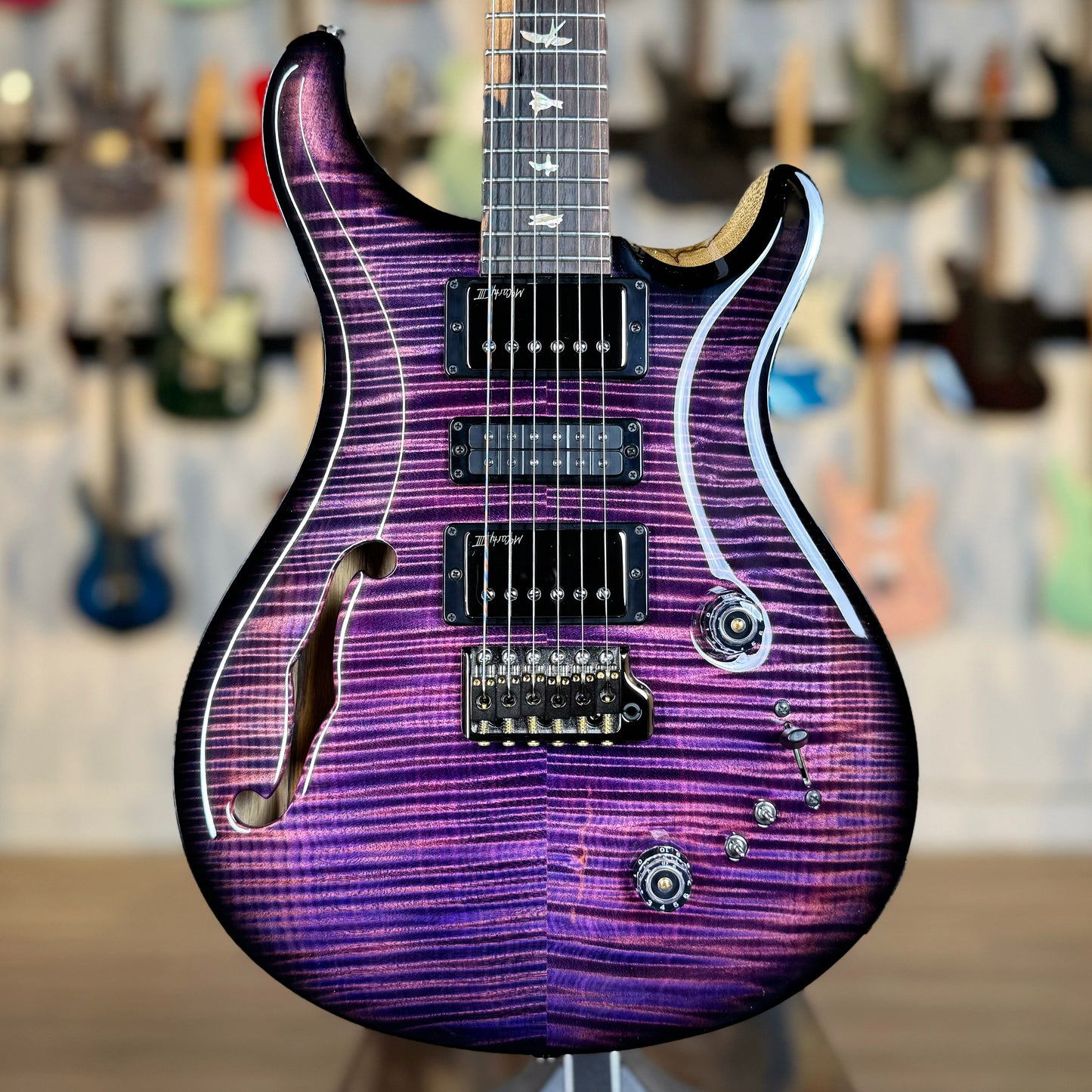 PRS Special Semi-Hollow Wood Library "Artist Top" | Fuschia Burst