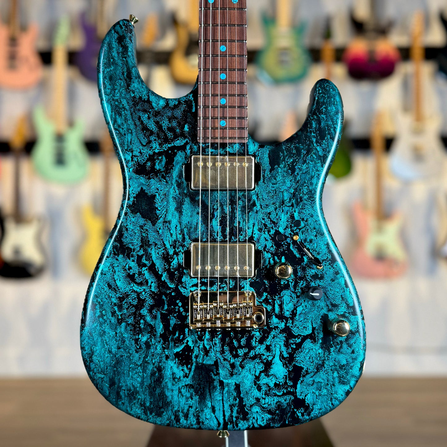 James Tyler Guitars Studio Elite HD | Turquoise Schmear with Black Tint