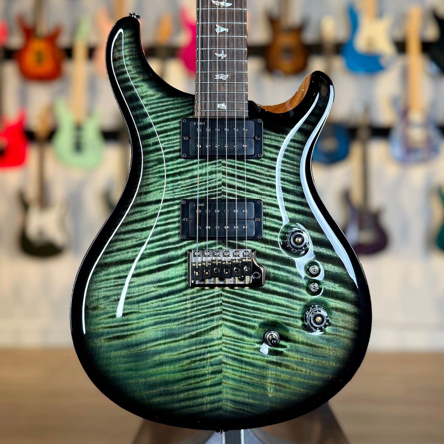 PRS Custom 24-08 "10 Top" Wood Library Limited Edition | Private Stock Sage/Natural Back