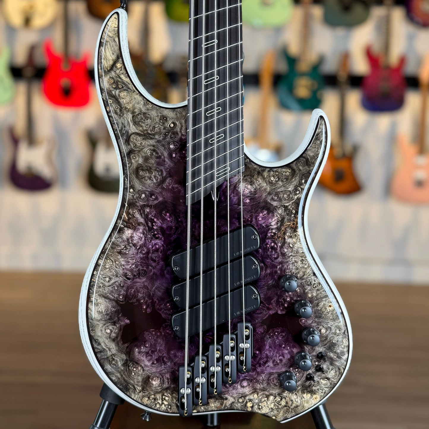 Dingwall Guitars Custom Shop Z3 5 String | Purple to Natural Reverseburst
