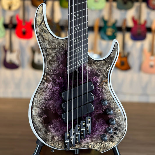 Dingwall Guitars Custom Shop Z3 5 String | Purple to Natural Reverseburst